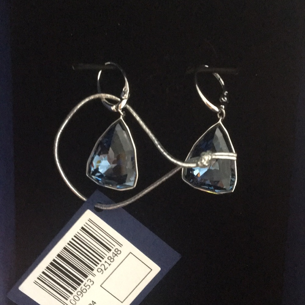 Swarovski blue crystal earrings